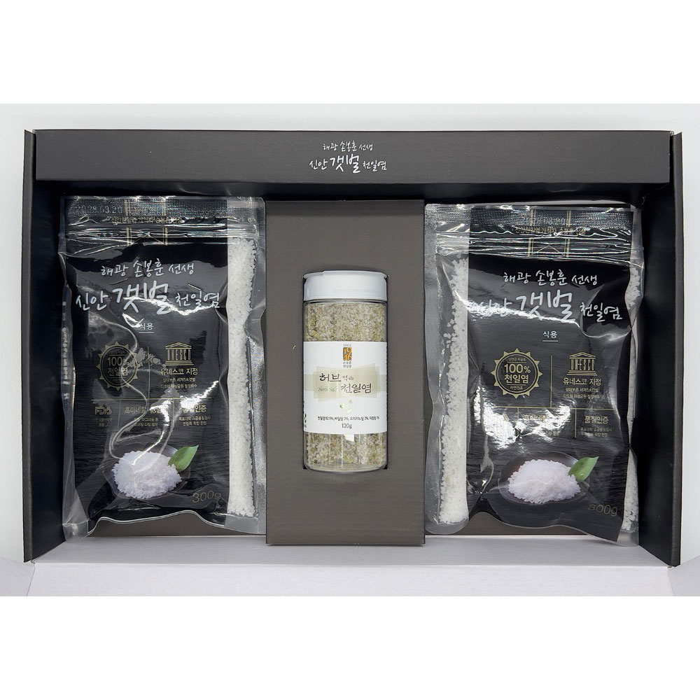 손봉훈 신안갯벌천일염 건강천일염 3종세트(허브)