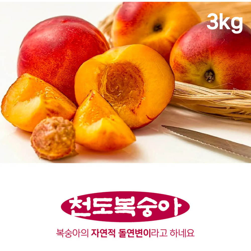 천도복숭아 3kg(24과 내외 개당 140g 내외)