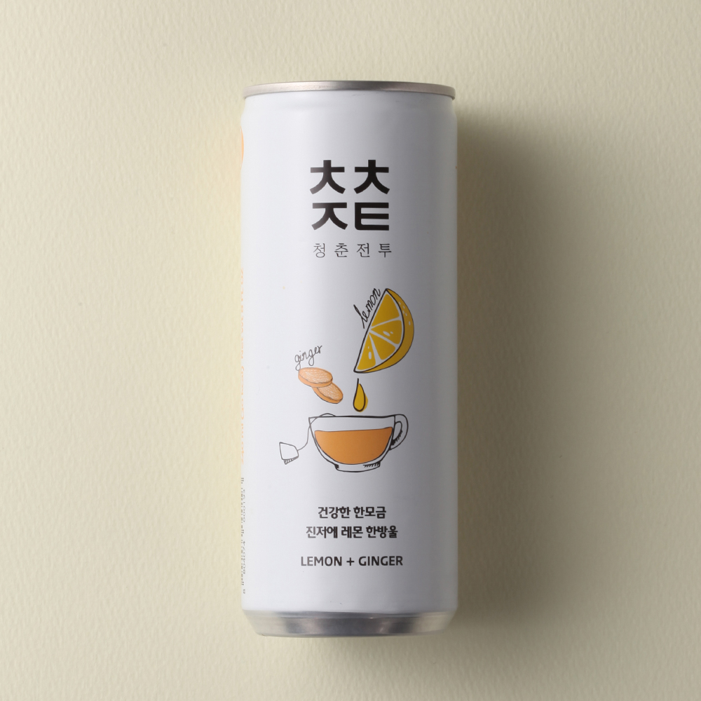청춘전투 (진저에 레몬 한방울) 240ml x 24캔/저칼로리 탄산음료