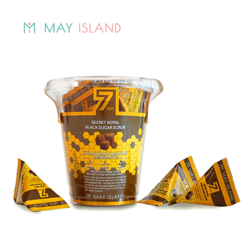 메이아일랜드 7데이즈 시크릿 로얄 흑설탕 스크럽 5g×12ea