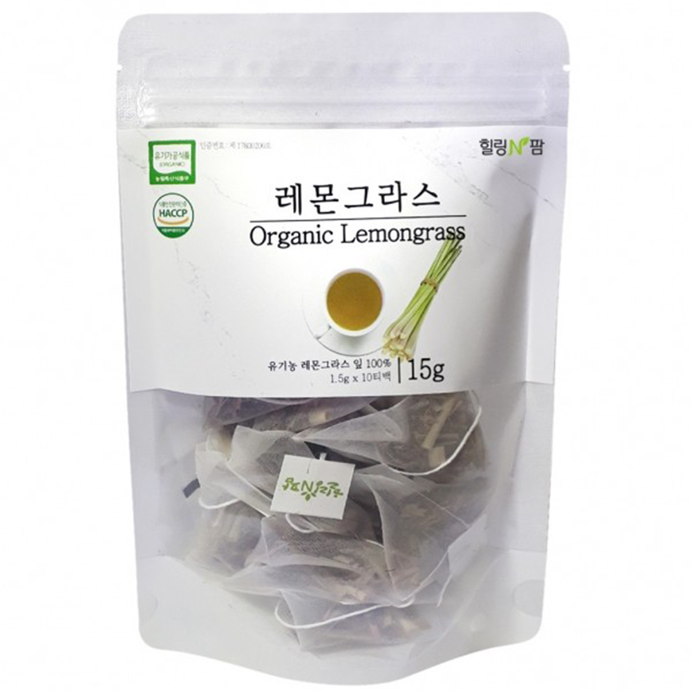 힐링앤팜 유기농 레몬그라스 1.5gx10t