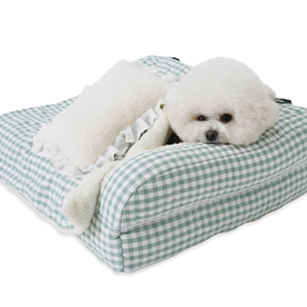 개과천선 C크라 강아지 소파 침대 고양이 방석 애견 꿀잠 침대 담요 베개 세트 중형견 점보특대형