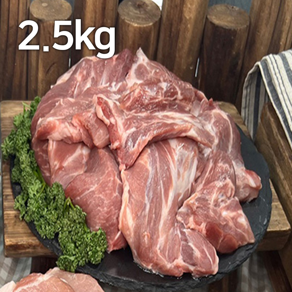 제주 돼지 132시간 숙성 꽃목살 2.5kg (500*5)