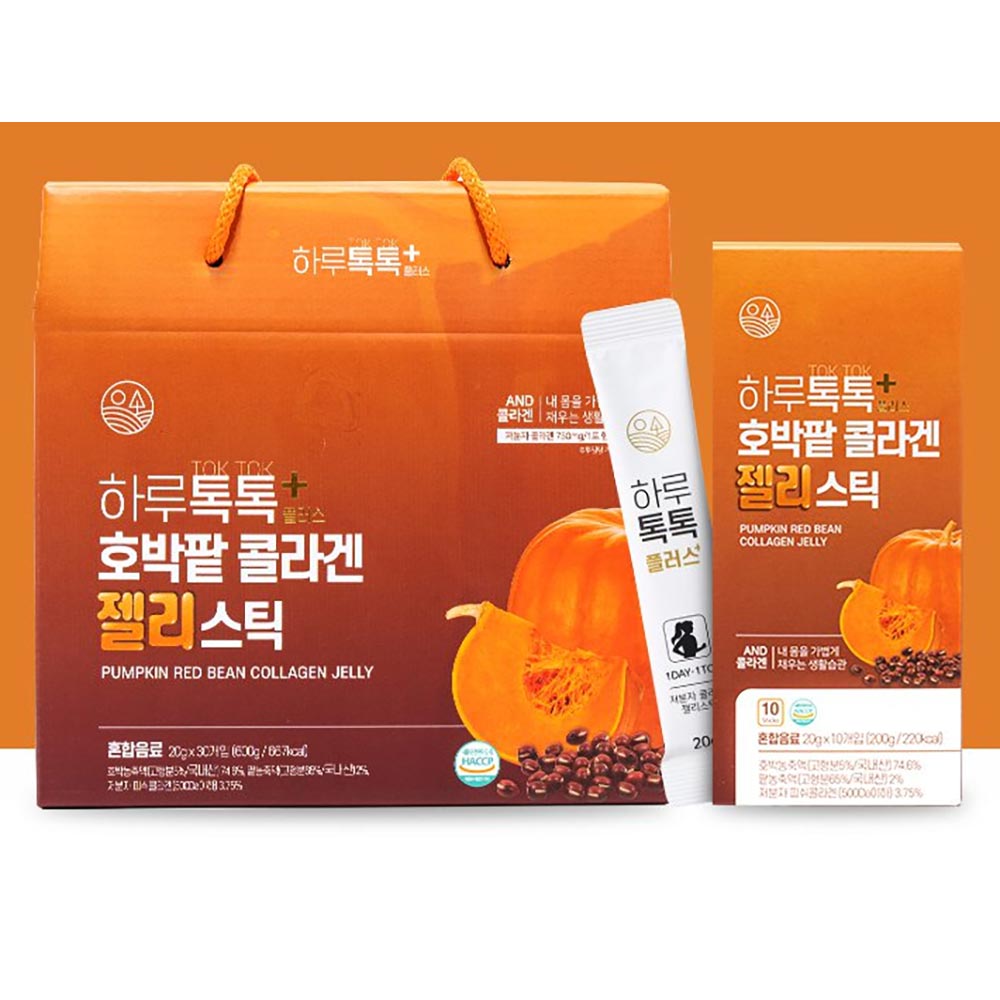 하루톡톡+ 호박팥콜라겐 젤리스틱 20g*30개입