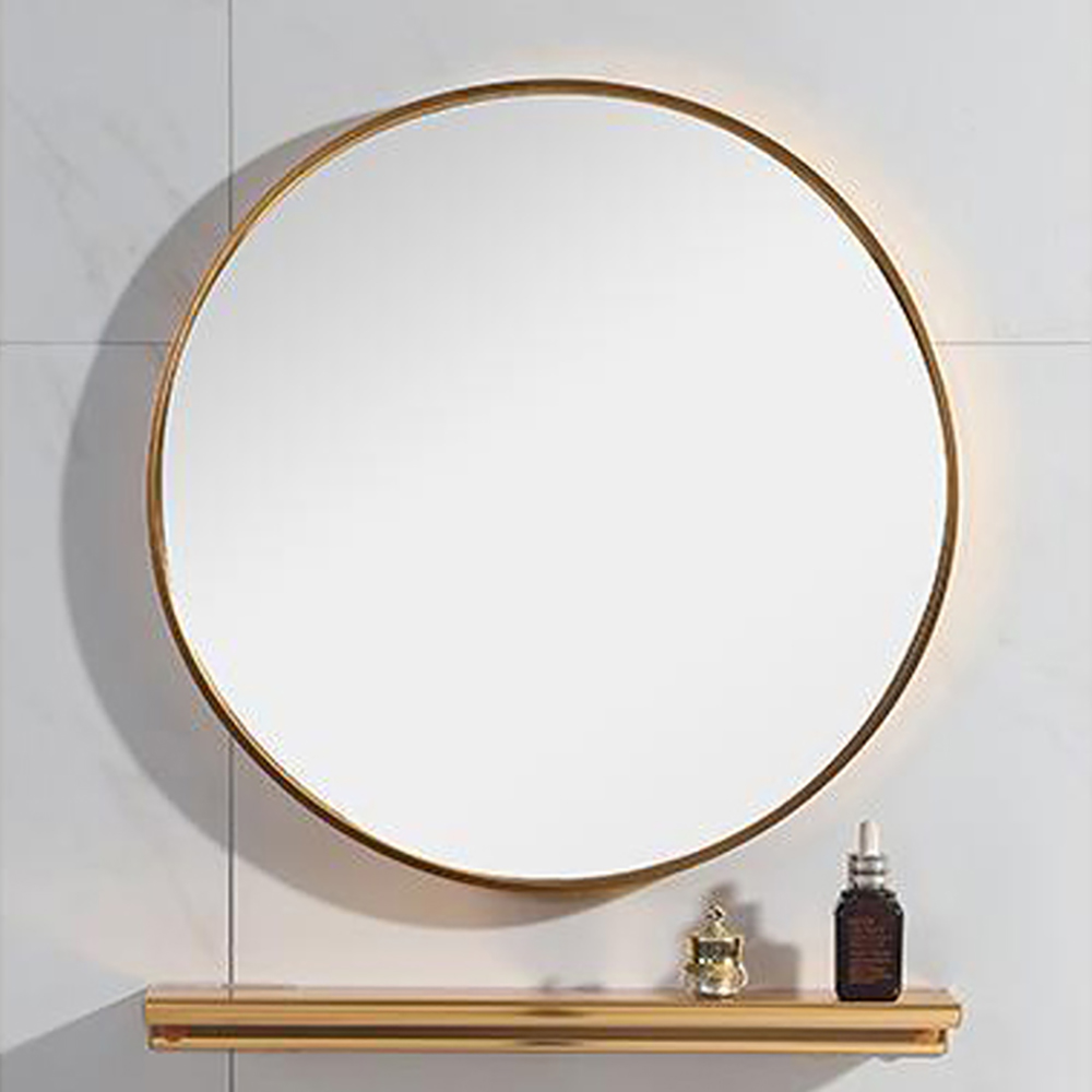 원형거울 욕실거울 화장대 붙이는거울 무타공 교체 벽 부착형 500mm 인뮤즈