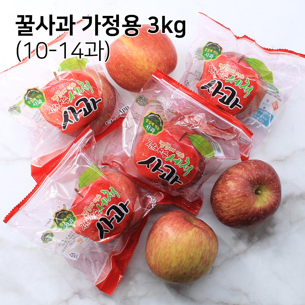 경북 부사 꿀사과 (가정용) 3kg (10-14과)