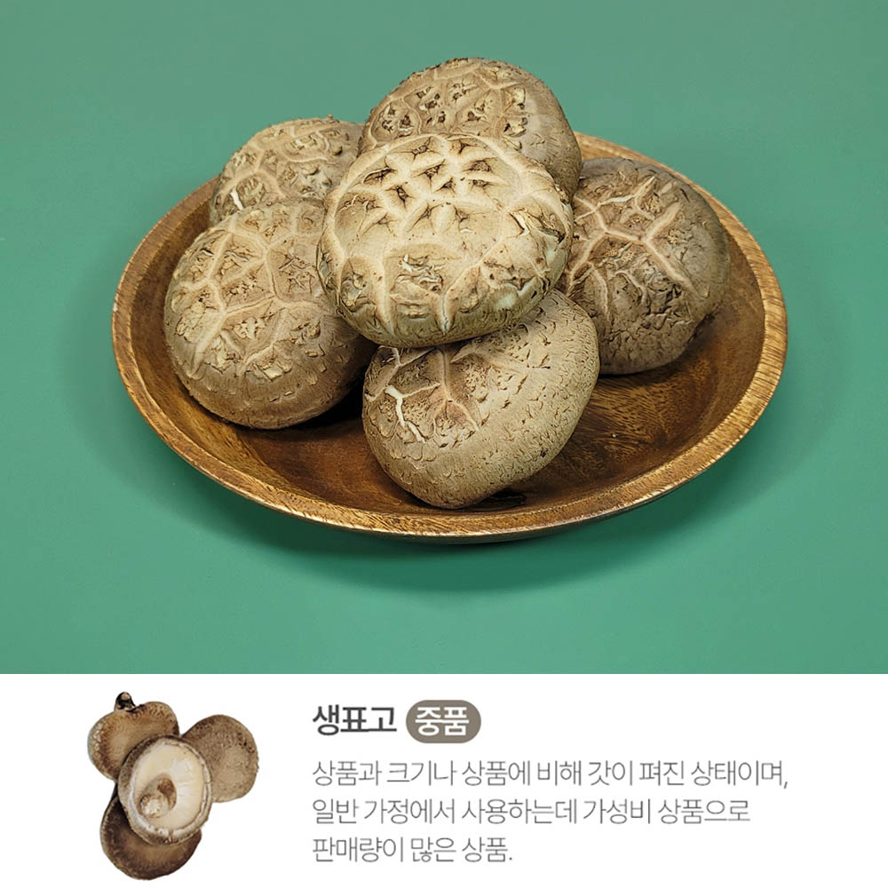 픽뎃 자연의향 쫄깃한 식감을 자랑하는 국내산 생표고버섯 (중) 1kg