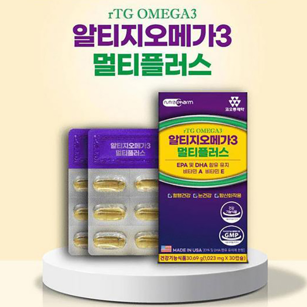 코오롱제약 알티지 오메가3 멀티플러스(30캡슐, 단품)
