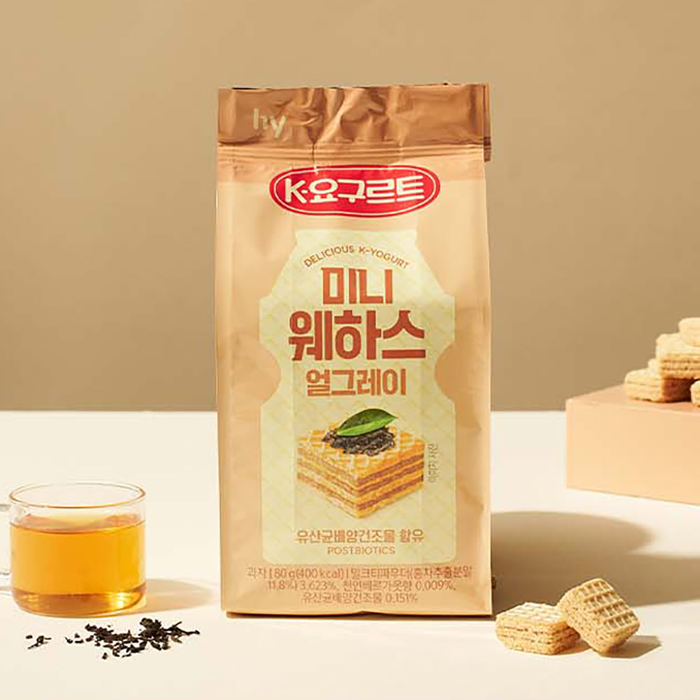 한국야쿠르트 미니웨하스 80g(395 kcal) 얼그레이맛