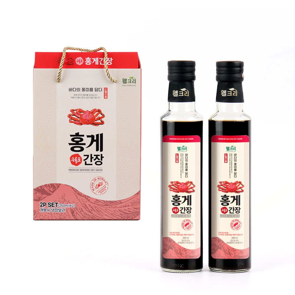 웰크리 홍게간장 250ml 2개