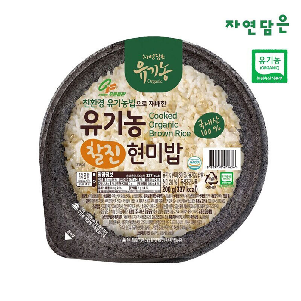 PD_푸른들판 유기농 찰진 현미밥 (200g x 3팩 x 4개)