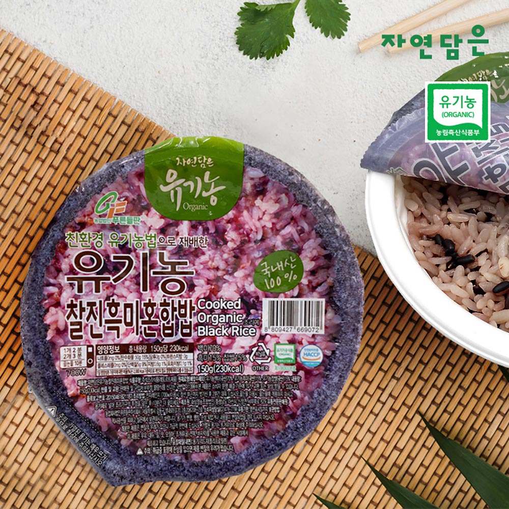 PD_푸른들판 유기농 찰진흑미밥 (150g x 3팩 x 4개)