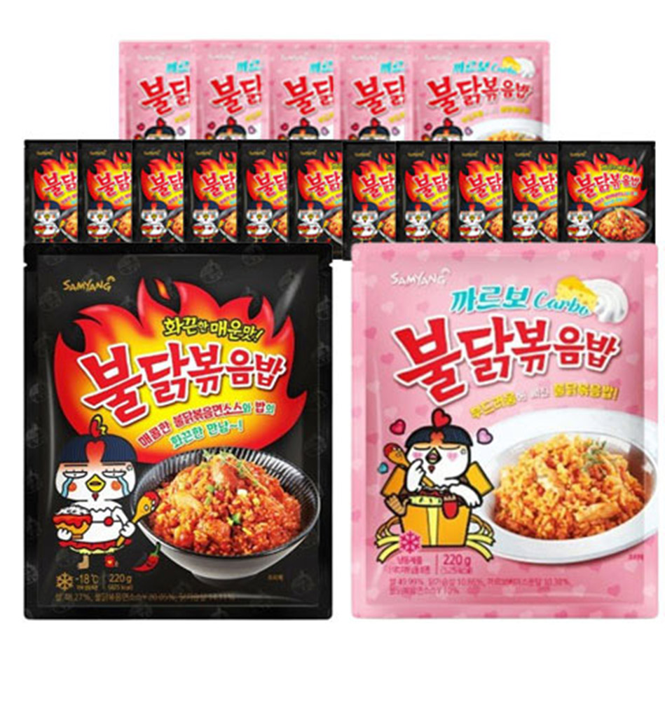 [삼양] 불닭볶음밥 220g 12개 + 까르보 불닭볶음밥 220g 6개