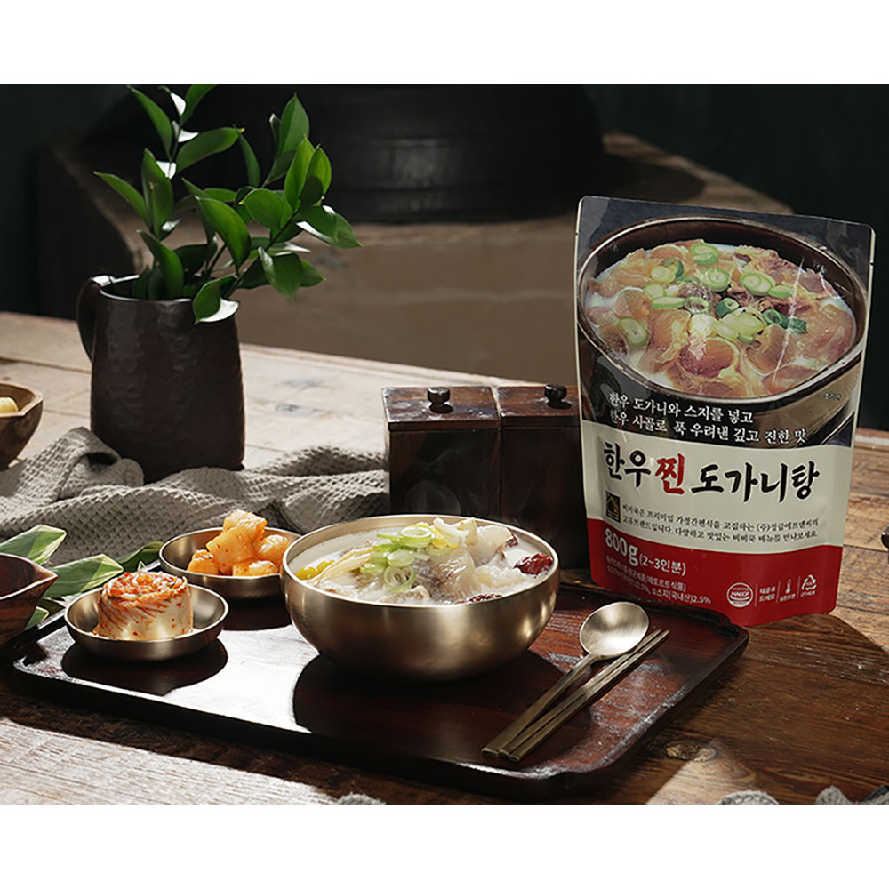 이용식의 한우 찐 도가니탕 800g*3팩