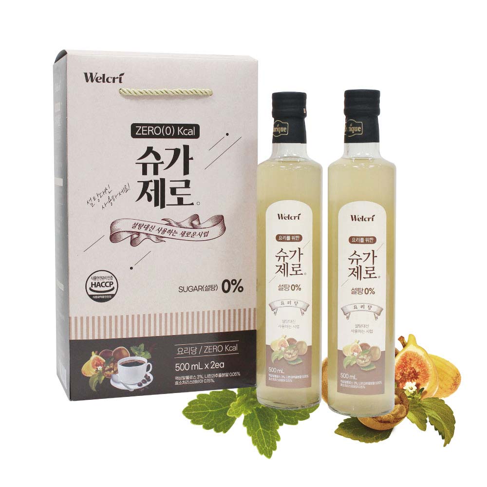 웰크리 슈가제로 500ml 2개