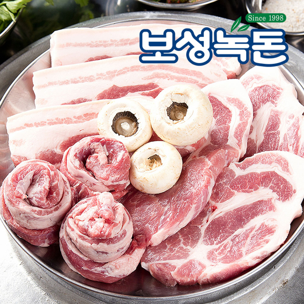 [보성녹돈] 프리미엄 한돈 한판세트 1호 800g (삼,목,항,갈)