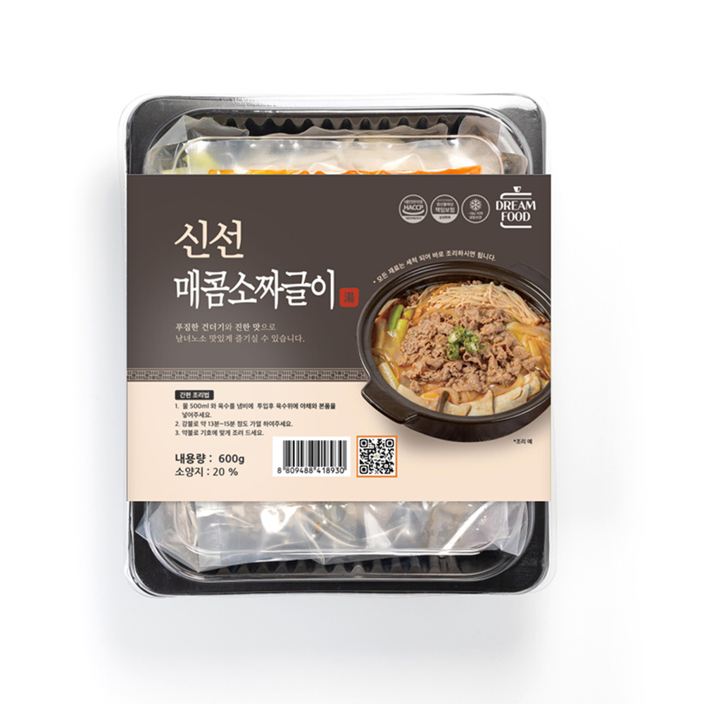 [드림푸드] 신선매콤소짜글이 600g