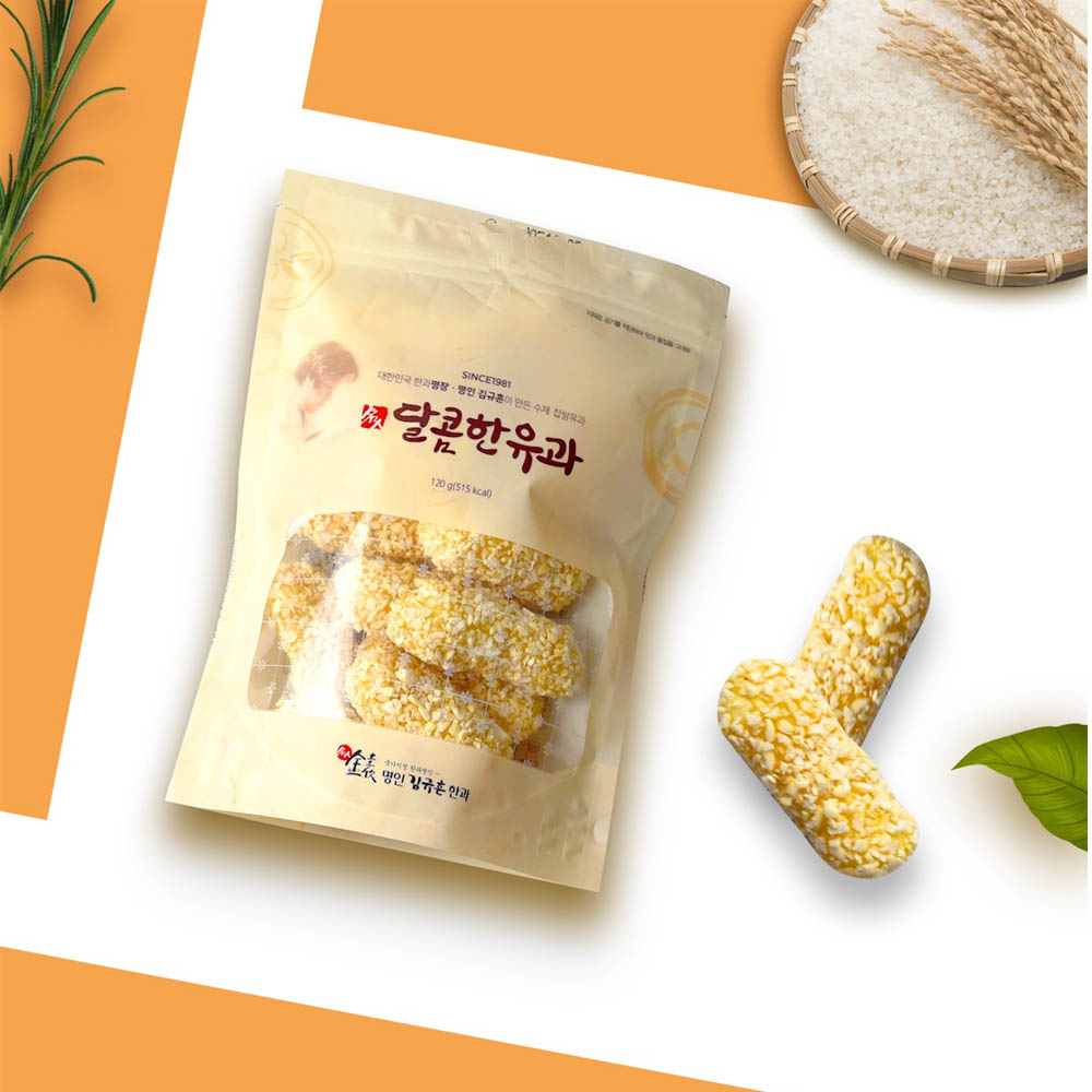 김규흔 한과 달콤한유과 120g + 달콤한유과 레드 120g 총 2봉