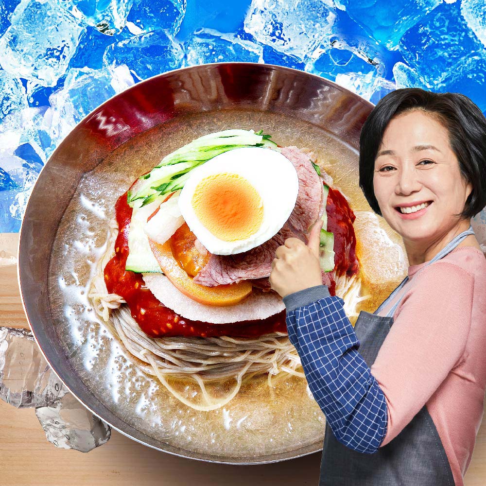 백년보다 깊은맛 쫄깃탱글 함흥 비빔냉면 10인분세트(함흥면2kg+만능양념장500g*2봉)