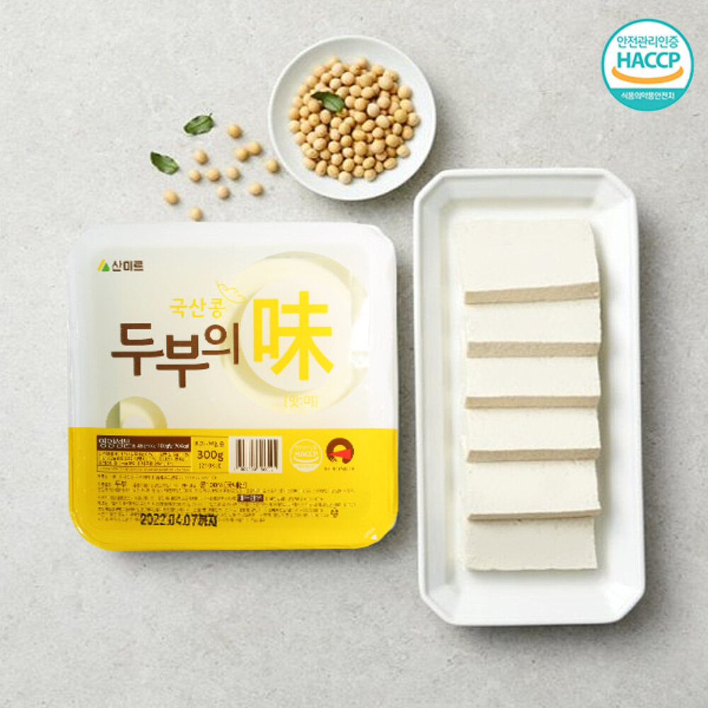 [산미르] 국산콩 두부의味 300gx5팩