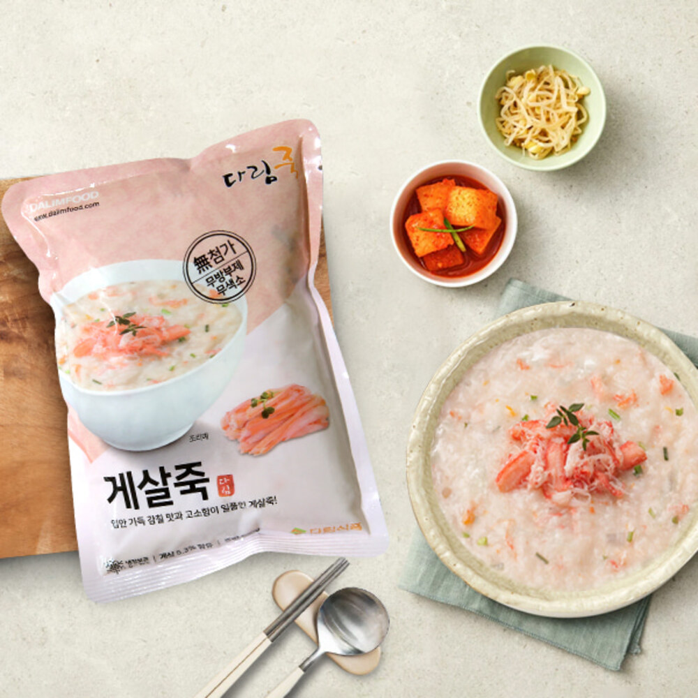 다림푸드 감칠맛과 고소함이 일품 게살죽 500gx3팩