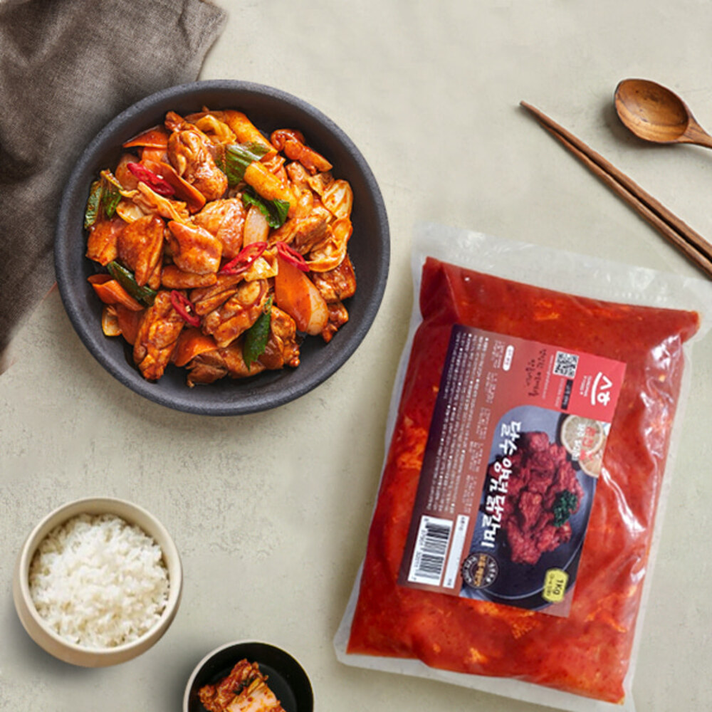 더쉐프 국내산 한입 춘천 양념 닭갈비 1kg/냉장