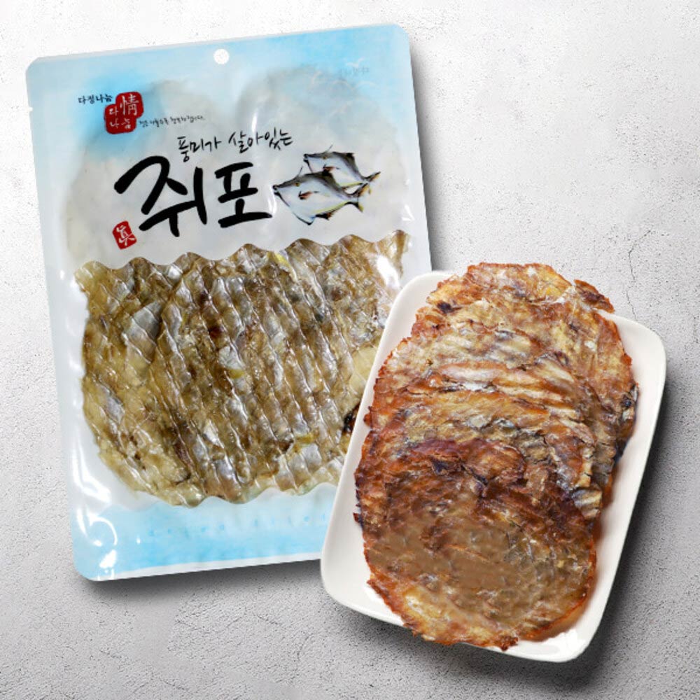 [간식의여왕] 풍미가 살아있는 감칠맛 쥐포 (20gx5장)x2봉/총10장