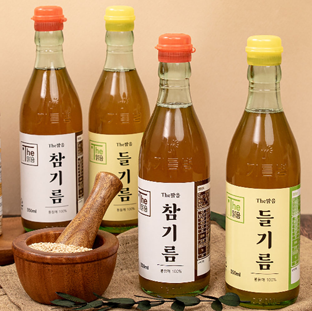 후기 3000개 더맑음 참기름 350ml 1+1