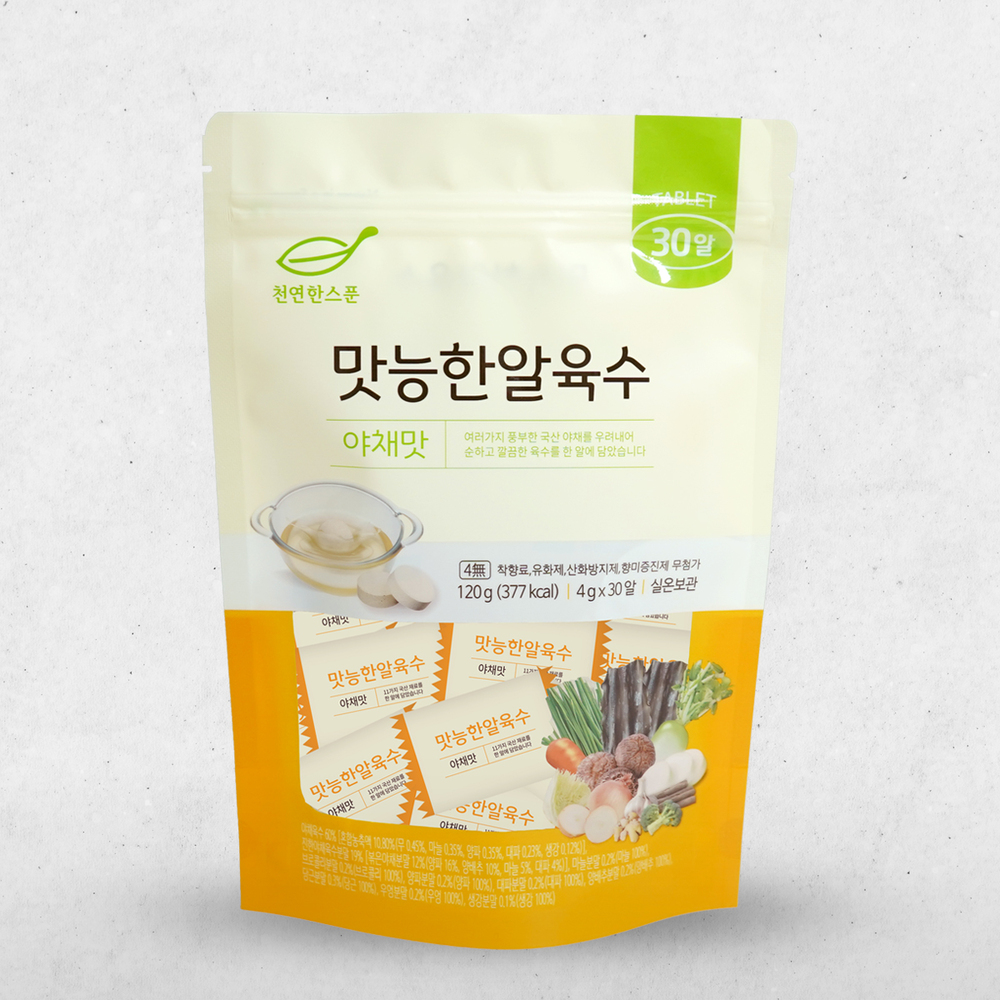 맛능한알육수 야채맛 120g(4g*30개)