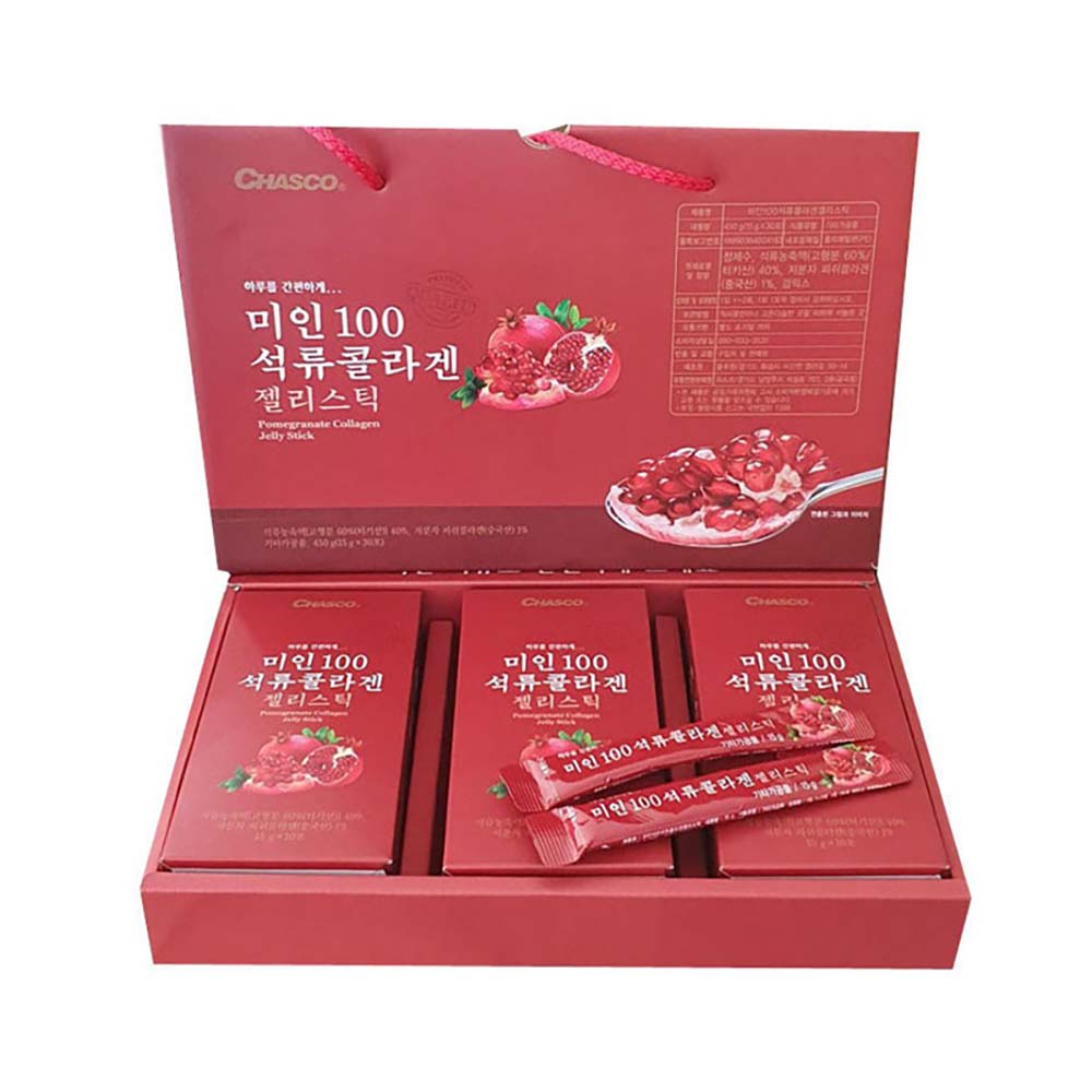 차스코 미인100 석류콜라겐 젤리스틱 15g*30포