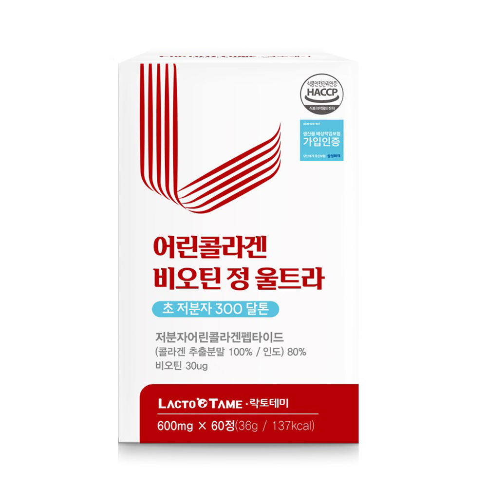 락토테미 어린콜라겐 비오틴 정 울트라 600mg x 60정