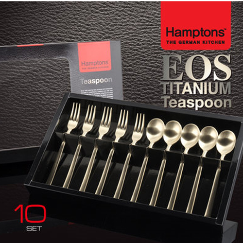 [Hamptons]독일햄튼 EOS 티타늄 티 스푼 세트 10P